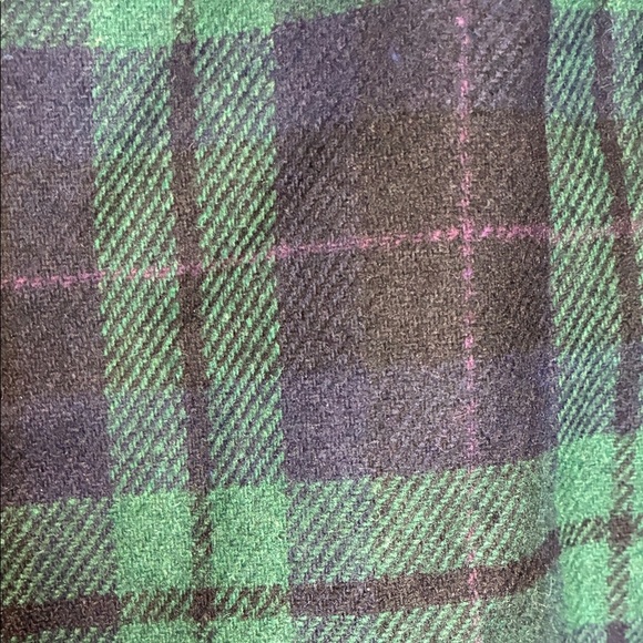 Sag Harbor Green and Black Plaid Women Shorts wool blend - Picture 8 of 9